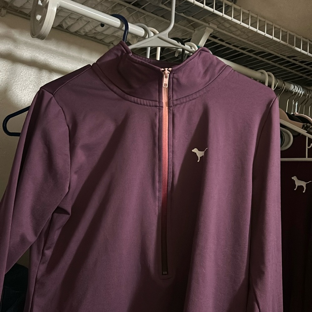 PINK half zip sweatshirt